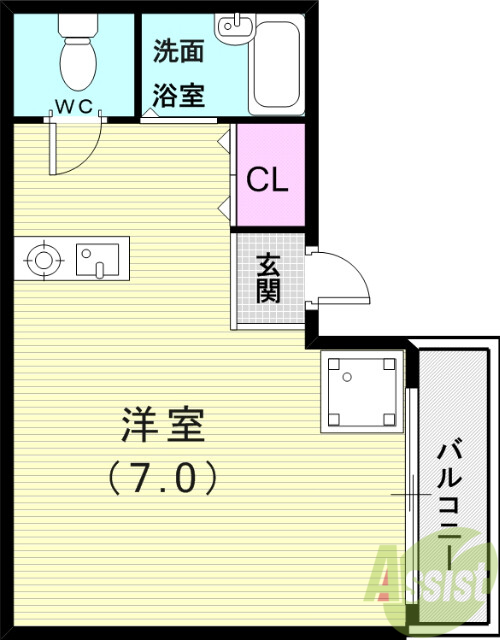 ルナ緑町の間取り