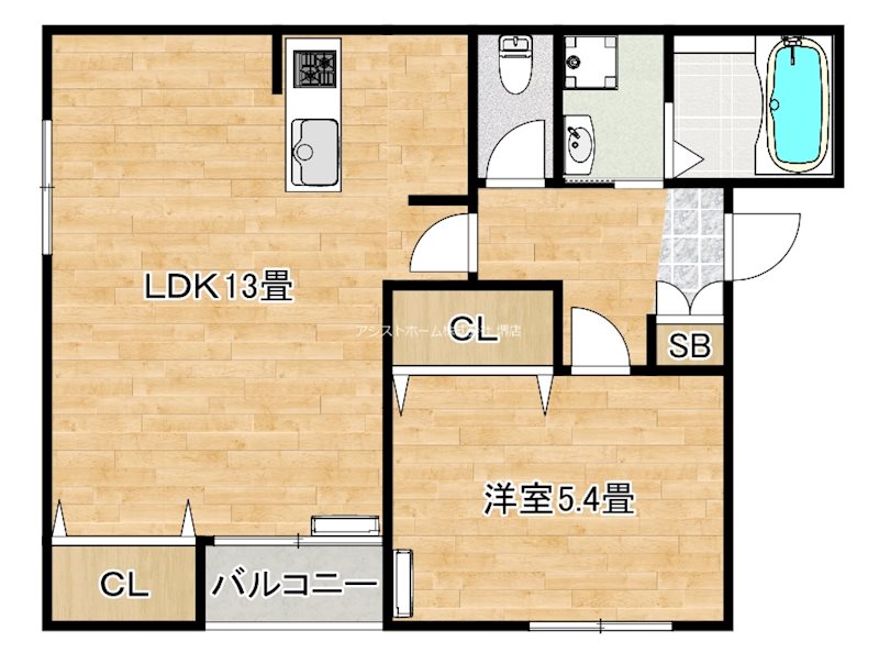 メゾン・シュシュ堺東の間取り