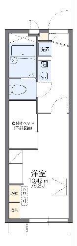 レオパレス瀬高Ｃの間取り