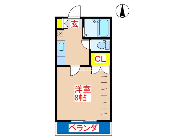 霧島市国分中央のマンションの間取り