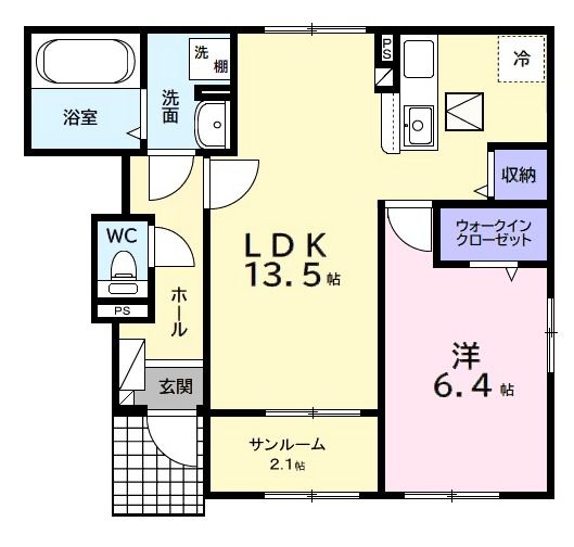 メロー　ウインドの間取り