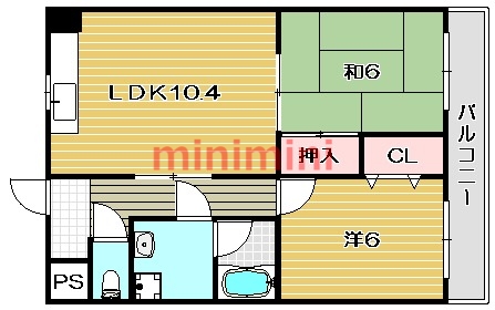 メゾン飛鳥の間取り