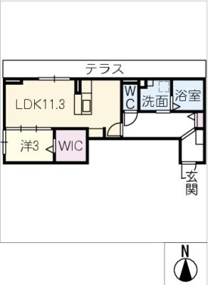 ディーシャンブル南丸之内　Ｄ棟の間取り