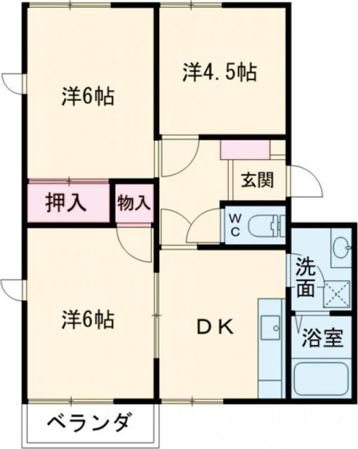 東茨城郡城里町大字石塚のアパートの間取り