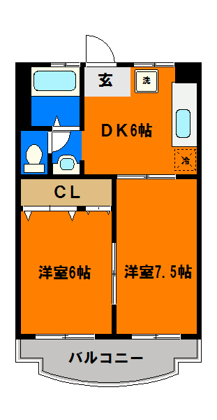 サニング本町の間取り