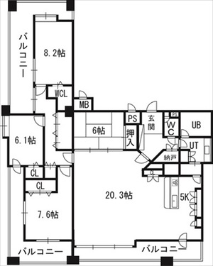 ＰＲＩＭＥ　ＵＲＢＡＮ円山北四条の間取り