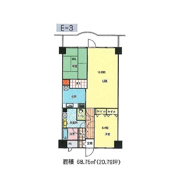 プロシード甲府の間取り