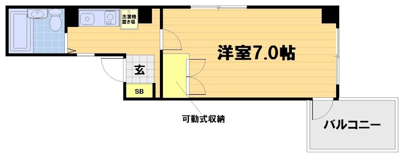 アメニティK2の間取り