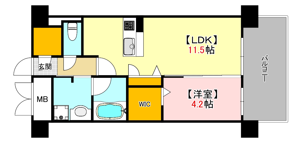 リヴィエール東白島の間取り