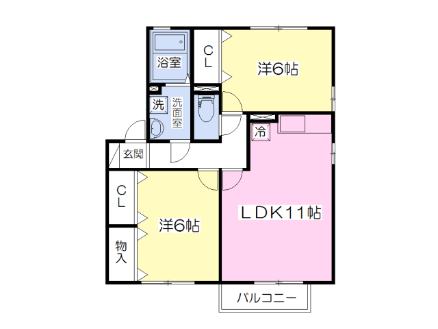 アドラブール岩井の間取り