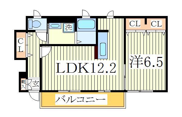 クレストＭ六番館の間取り