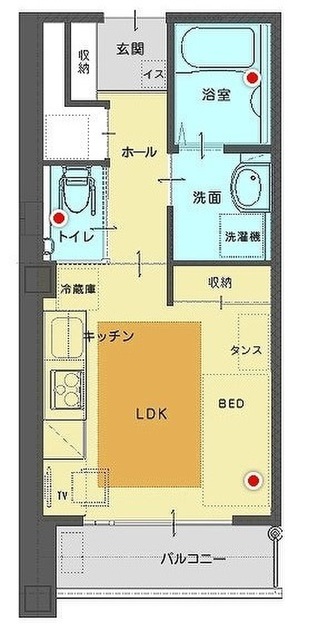 サービス付高齢者専用賃貸住宅　らいふはうす金沢の間取り