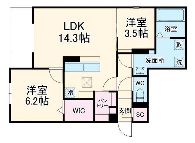 Clashist城北公園の間取り