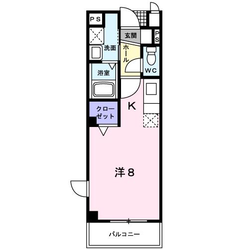 【泉佐野市鶴原のマンションの間取り】