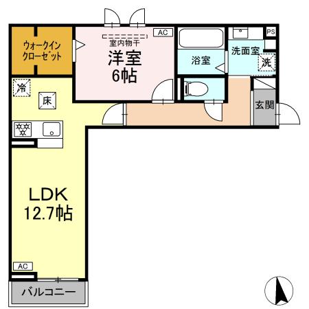 トラスト21　A棟の間取り