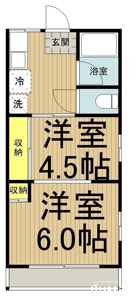 日野市多摩平のアパートの間取り