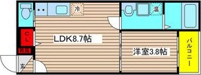 【名古屋市熱田区五番町のアパートの間取り】