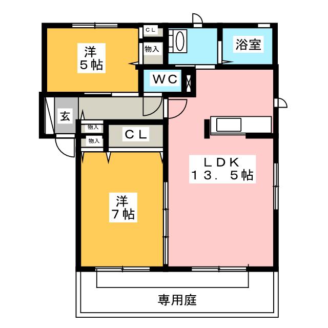 ベイサージュ　Ｂ棟の間取り