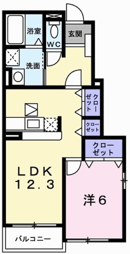 グラン・シャリオＡの間取り