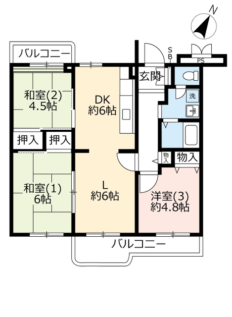 ＵＲ千葉ニュータウン高花の間取り