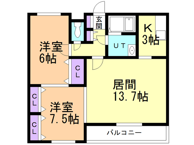 センターロード昭和の間取り