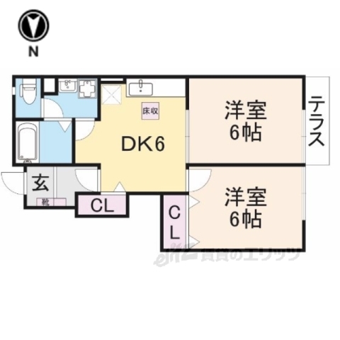 ガーデンヒルズ斑鳩２の間取り