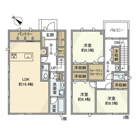 【松が丘戸建の間取り】