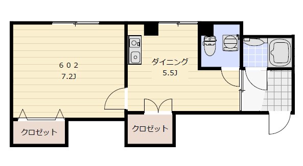 ポラスタ伊崎の間取り