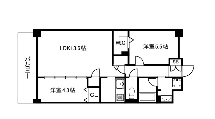 Raffine京都上鳥羽の間取り