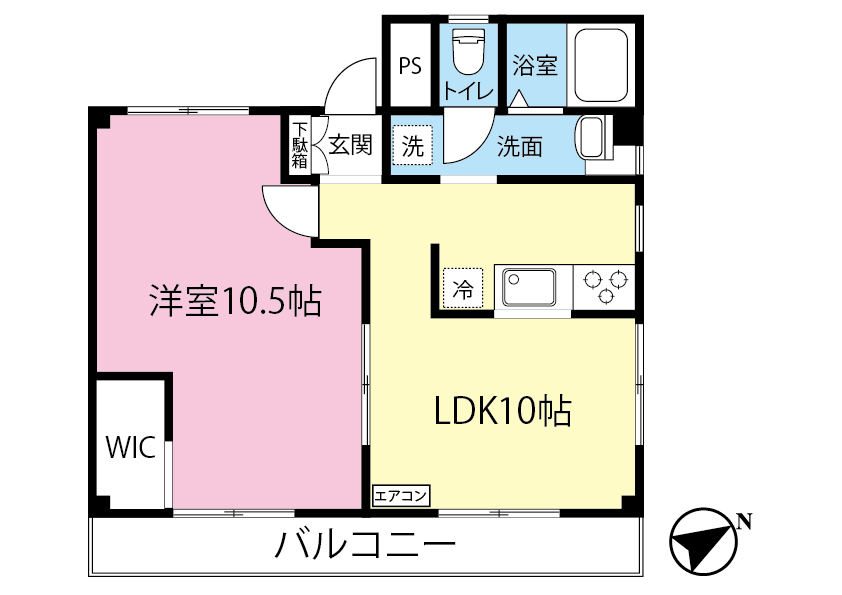 ヴィラパークヒル1の間取り