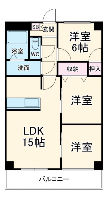 プロミネント四日市の間取り