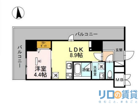 グランセジュール江坂の間取り
