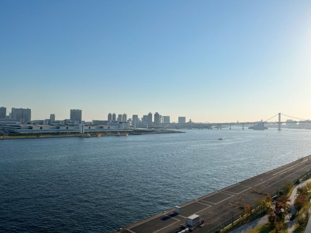 眺望　レインボーブリッジ・お台場・豊洲を一望できます！