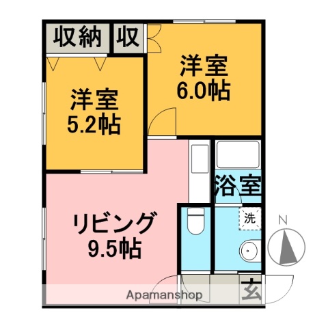 アルファ21の間取り写真