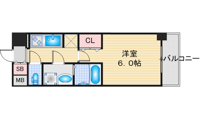 S-RESIDENCE野並駅前broadの間取り