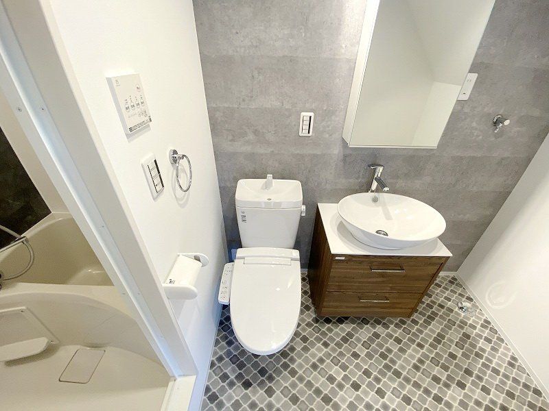 洗面設備　同一施工会社参考写真