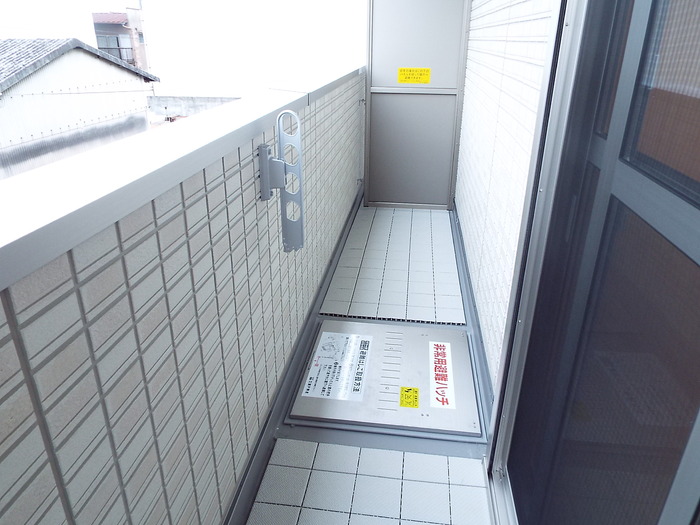 バルコニー　北向き