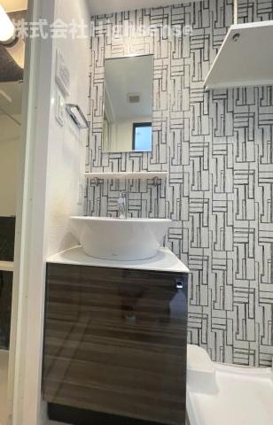 洗面設備　広い洗面スペース