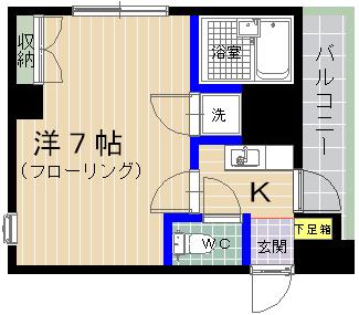 スカイライフ若宮の間取り写真