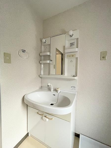 洗面設備　洗髪洗面化粧台（シャワー付き洗面）