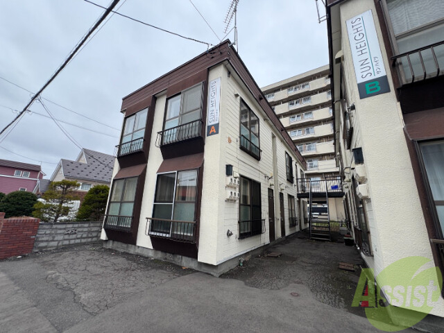 建物外観　札幌市北区新琴似７条「サンハイツＡ棟」