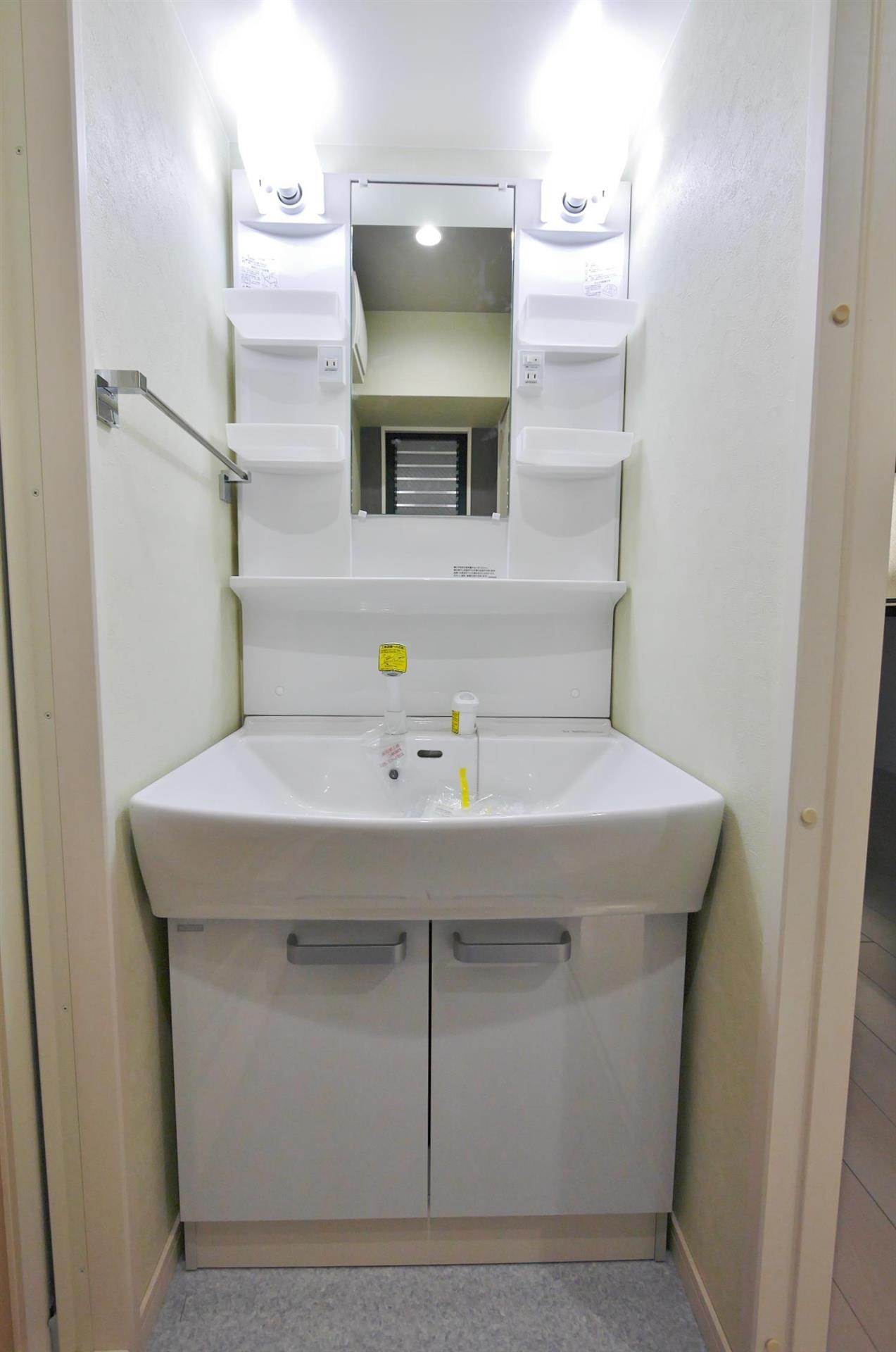 洗面設備　※1号室のモデルルーム写真、イメージになります※