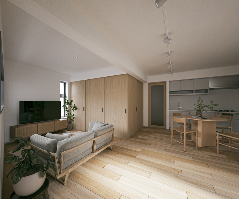 居室・リビング　２０５　完成予想ＣＧ