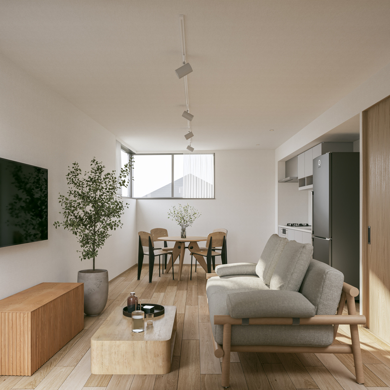 居室・リビング　３０３　完成予想ＣＧ