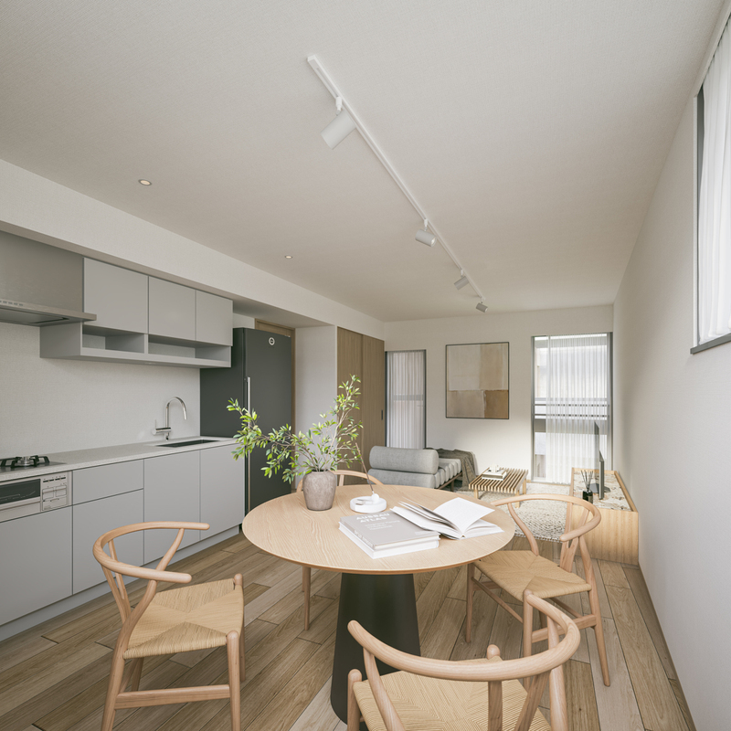 居室・リビング　２０３　完成予想ＣＧ