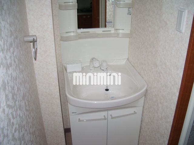 洗面設備　シャンプードレッサーがついているので髪を洗うことが可能です