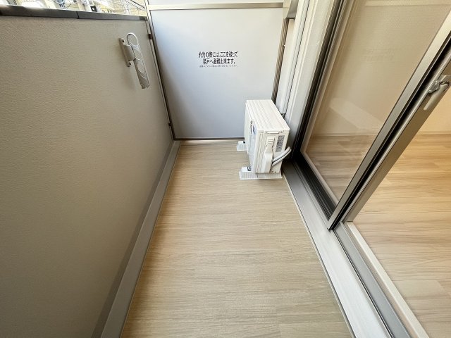 バルコニー　落ち着いた時間を過ごせるバルコニーです