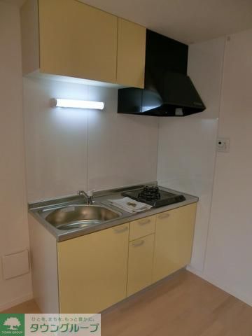 キッチン　便利なガス2口システムキッチン