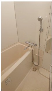 バス・シャワールーム　※別部屋の参考写真です。雑貨は参考の物になります
