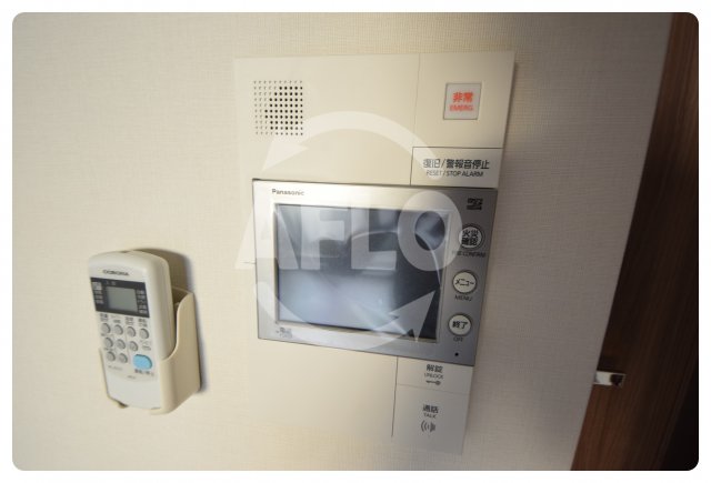 セキュリティ　レジュールアッシュ天王寺舟橋　TVモニター付きインターホン